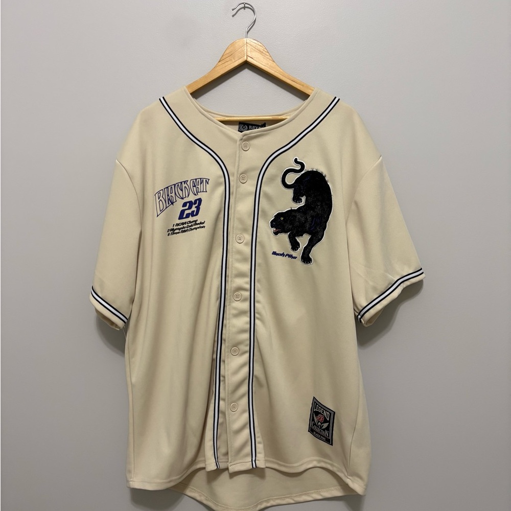 Black Pike Black Cat #23 NAACP Beige Basketball Jersey
